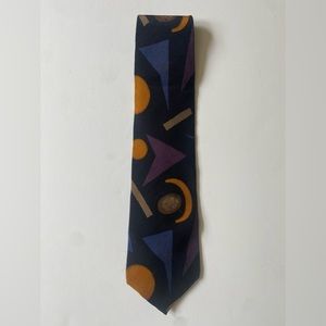 Roffe Black Abstract Tie